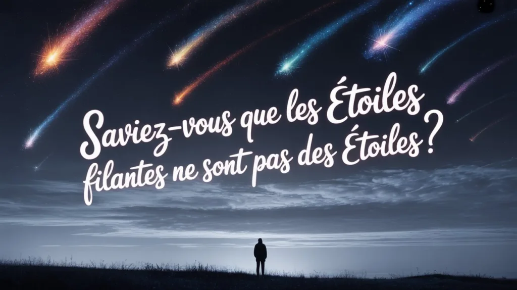 Saviez-vous que les Étoiles Filantes ne sont pas des Étoiles ?