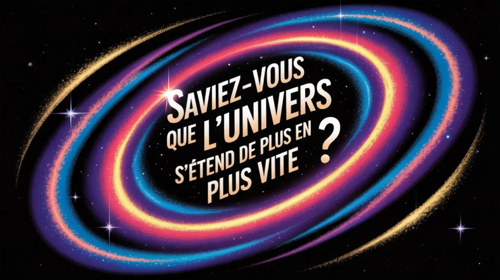 Saviez-vous que l'Univers S'étend de plus en plus Vite ?