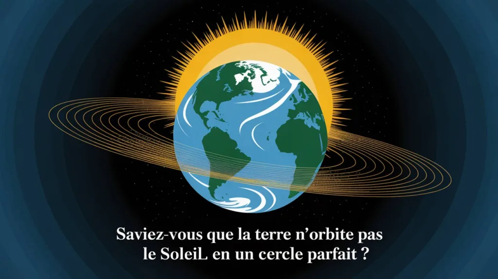 Saviez-vous que la Terre n'orbite pas le Soleil en un Cercle Parfait ?