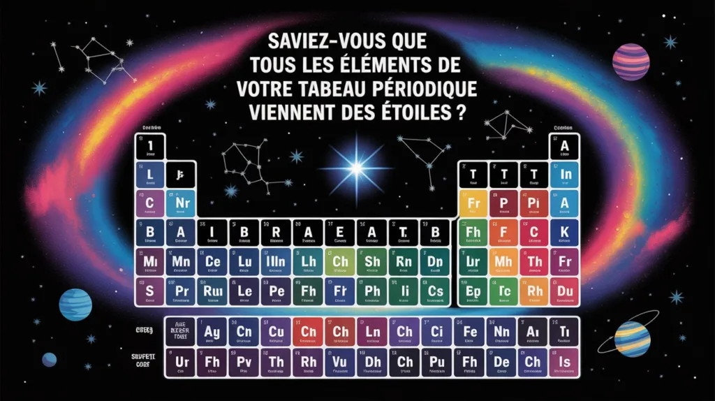Saviez-vous que Tous les Éléments de Votre Tableau Périodique Viennent des Étoiles ?